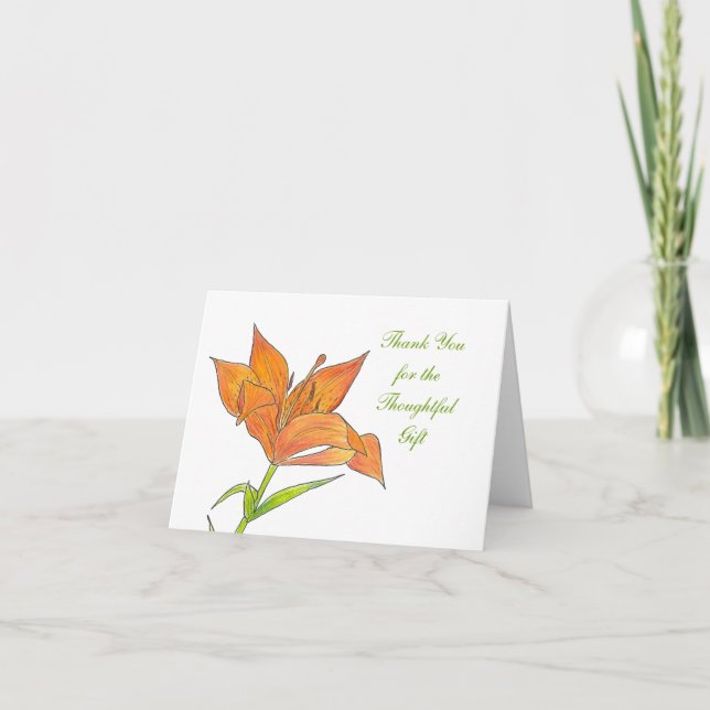 Tarjeta de agradecimiento de regalo (Anverso)