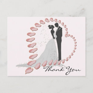 Tarjeta de agradecimiento de regalo de boda