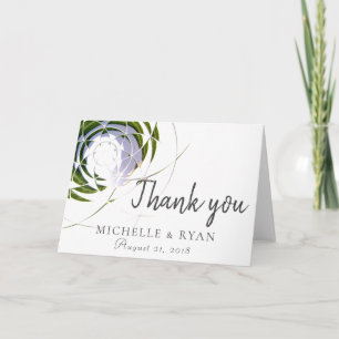 Tarjeta de agradecimiento de regalo de boda modern