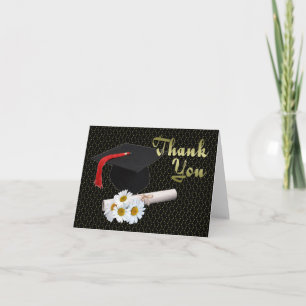 Tarjeta de agradecimiento de regalo de graduación 