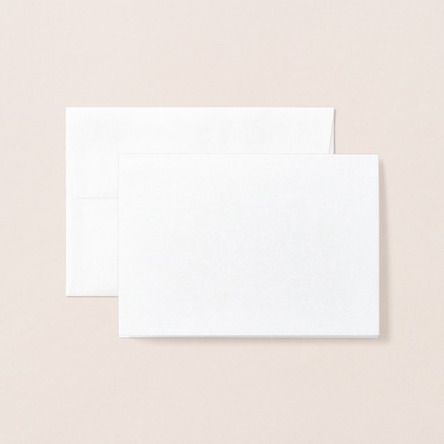 Tarjeta de agradecimiento de Relieve metalizado do (Anverso con sobre)