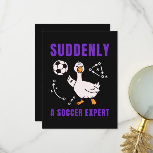 Tarjeta De Agradecimiento De repente un experto en fútbol