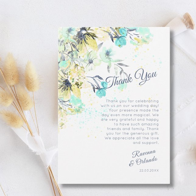 Tarjeta de agradecimiento de romance botánico de f (Subido por el creador)