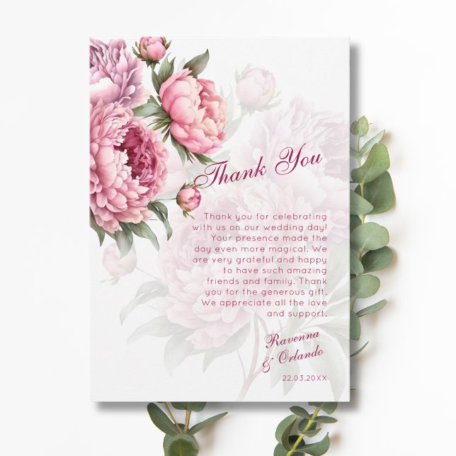Tarjeta de agradecimiento de romance botánico de p (Subido por el creador)