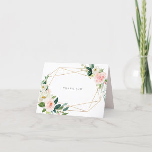 Tarjeta de agradecimiento de romance de primavera