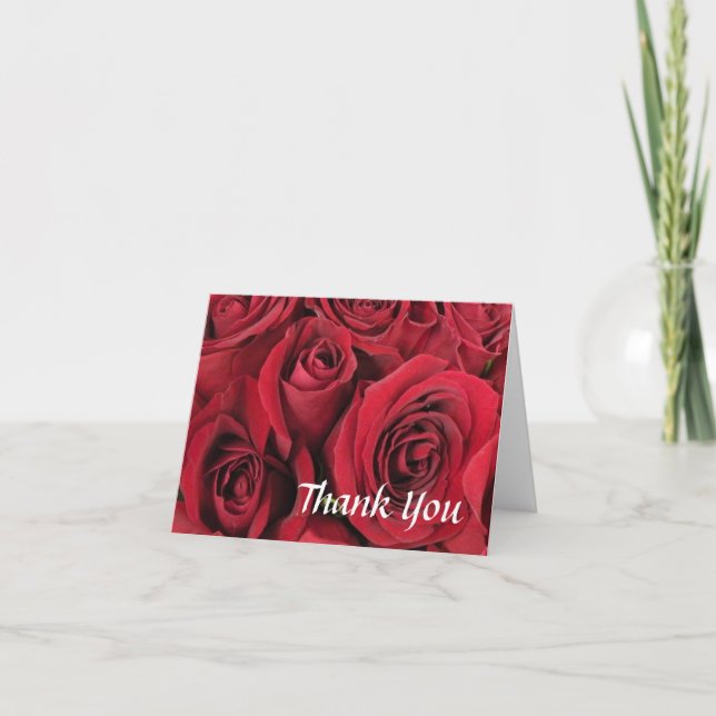 Tarjeta de agradecimiento de Roses Rojos (Anverso)