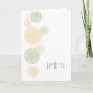 Tarjeta de agradecimiento de rosetas de menta