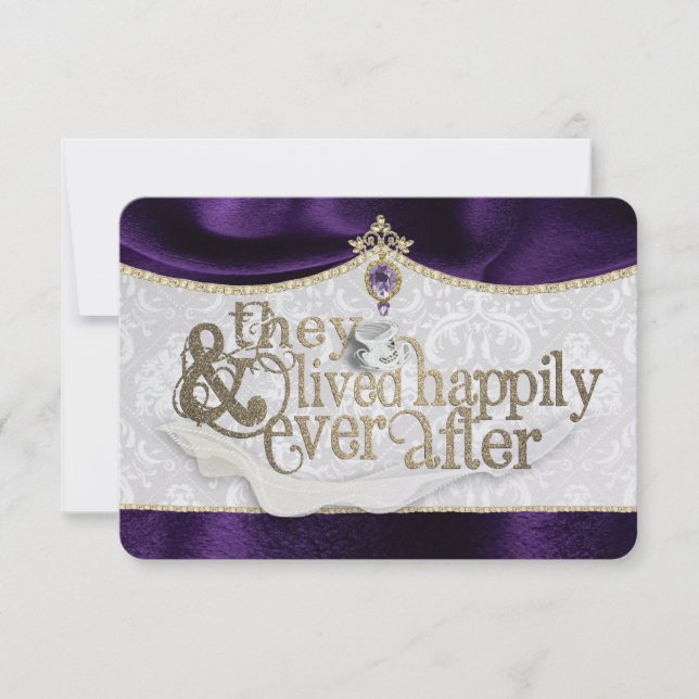 Tarjeta de agradecimiento de Royal Fairytale (Anverso)