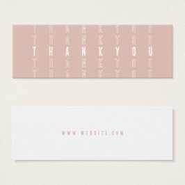 Tarjeta de agradecimiento de Rubor Modern Small Bu