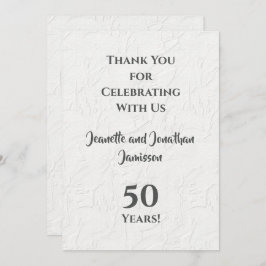 Tarjeta de agradecimiento de sabor floral blanco d