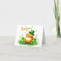 Tarjeta de agradecimiento de San Patricio