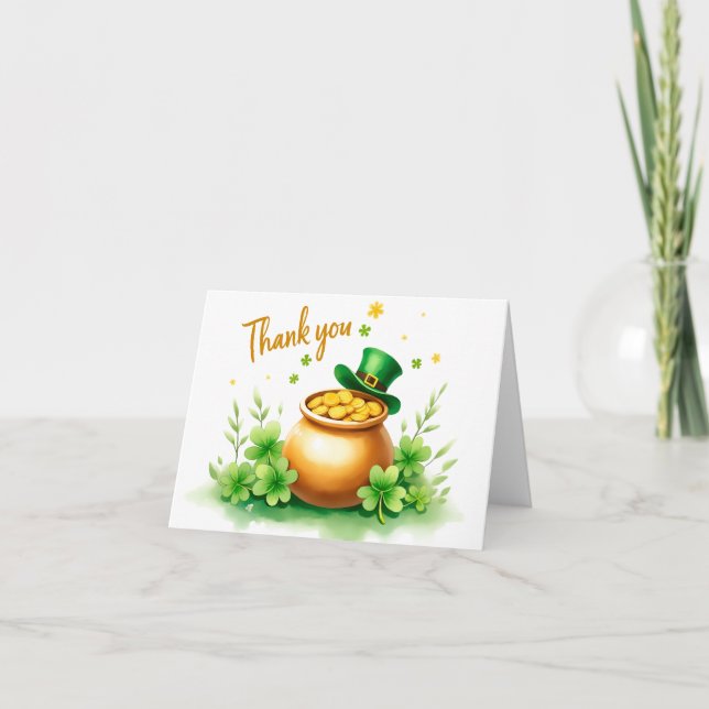 Tarjeta de agradecimiento de San Patricio (Anverso)