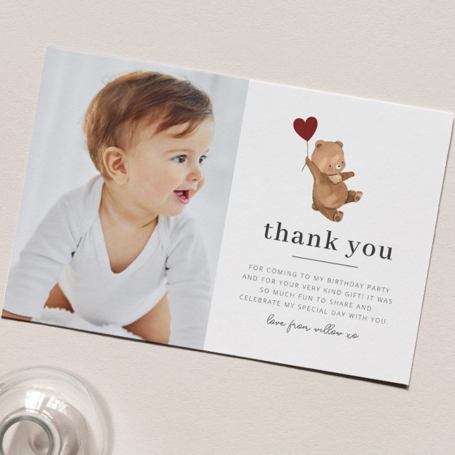 Tarjeta de agradecimiento de San Valentín de Oso (Subido por el creador)