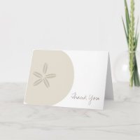 Tarjeta de agradecimiento de Sand Dollar