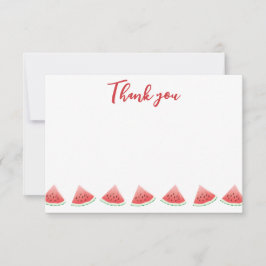 Tarjeta de agradecimiento de sandía