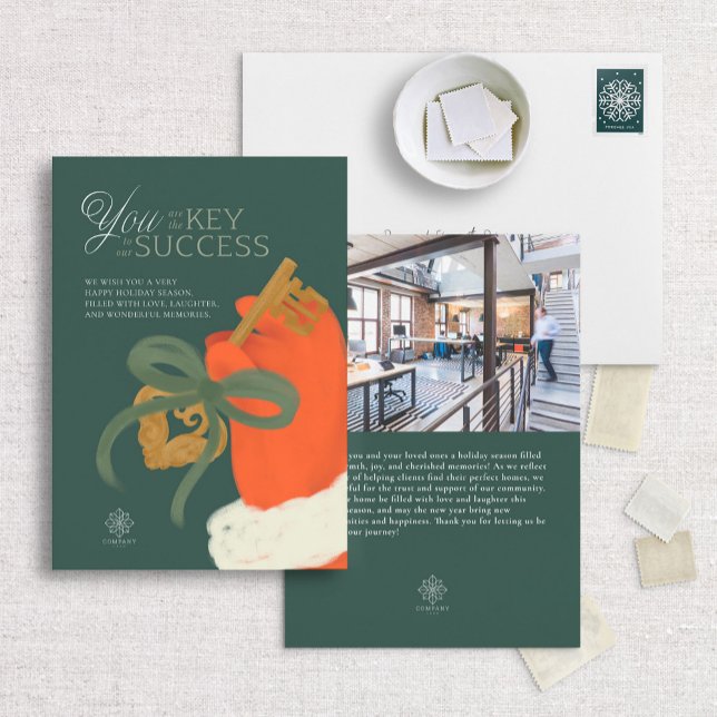 Tarjeta de agradecimiento de Santa Key Professiona (Subido por el creador)