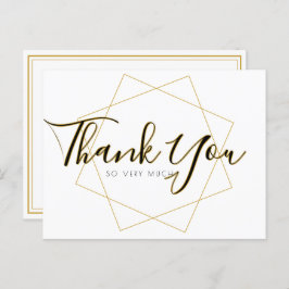 Tarjeta de agradecimiento de script clásico