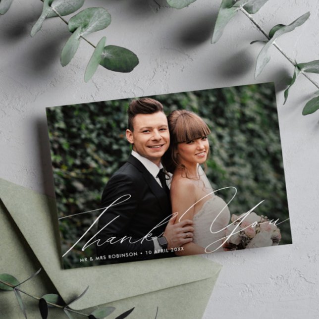 tarjeta de agradecimiento de script elegante única (Subido por el creador)