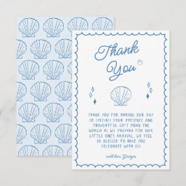 Tarjeta de agradecimiento de Sea You Pronto Baby S