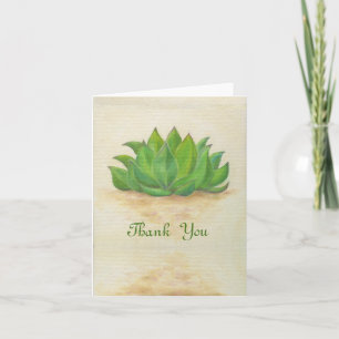 Tarjeta de agradecimiento de Sempervivum