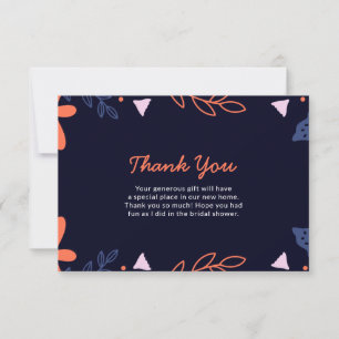 Tarjeta De Agradecimiento De Señorita a Señora Despedida de Soltera