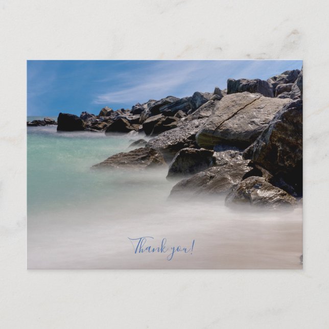 Tarjeta de agradecimiento de Shell Island Rocks An (Anverso)