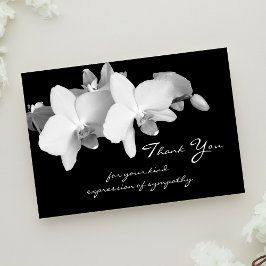 Tarjeta de agradecimiento de simpatía floral de or