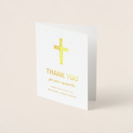 Tarjeta de agradecimiento de simpatía por Relieve