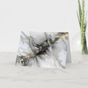 Tarjeta de agradecimiento de Smokey Black Gray Gol