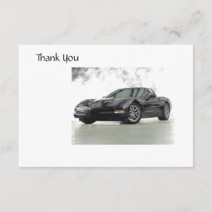Tarjeta de agradecimiento de Sports Car
