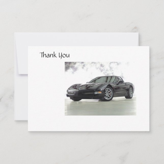 Tarjeta de agradecimiento de Sports Car (Anverso)