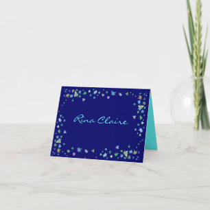 Tarjeta de agradecimiento de Star of David Bar Bat