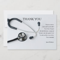 Tarjeta de agradecimiento de Stethoscope
