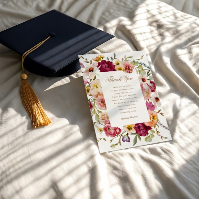 Tarjeta de agradecimiento de Summer Meadow Floral  (Subido por el creador)