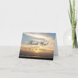 Tarjeta de agradecimiento de Sunset Beach