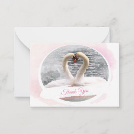 Tarjeta de agradecimiento de Swan Lake