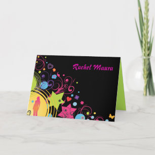 Tarjeta de agradecimiento de Sweet Sixteen 16 Girl