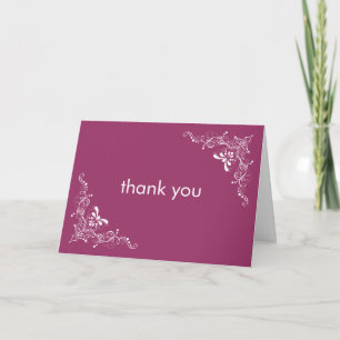 Tarjeta de agradecimiento de Swirls Fine