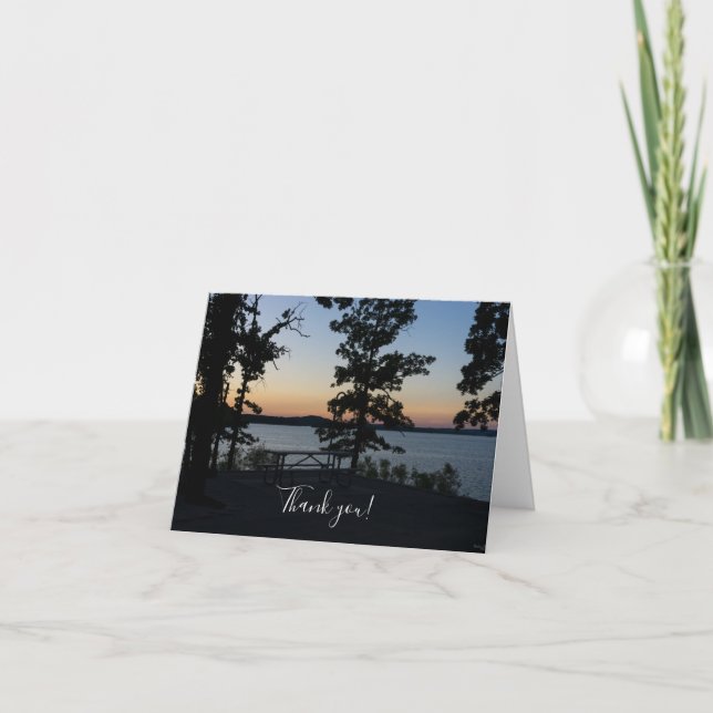 Tarjeta de agradecimiento de Table Rock Sunset (Anverso)