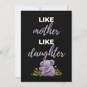 Tarjeta De Agradecimiento De Tal Madre Tal Hija
