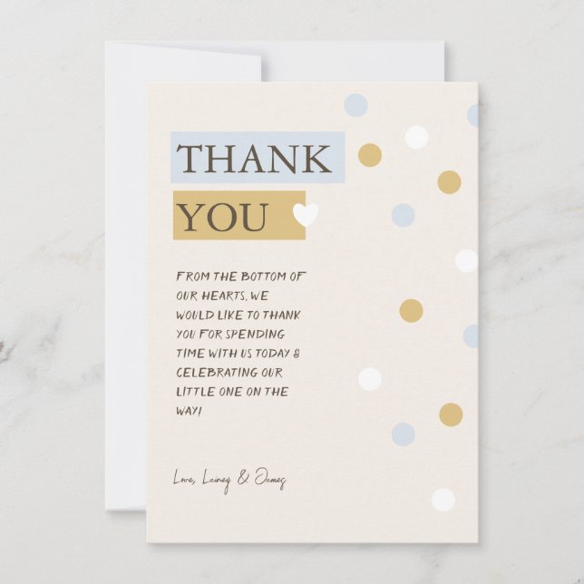 Tarjeta de agradecimiento de Teddy Bear Flat (Anverso)