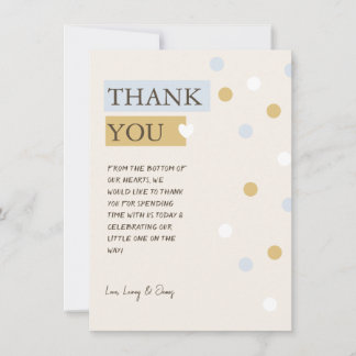 Tarjeta de agradecimiento de Teddy Bear Flat