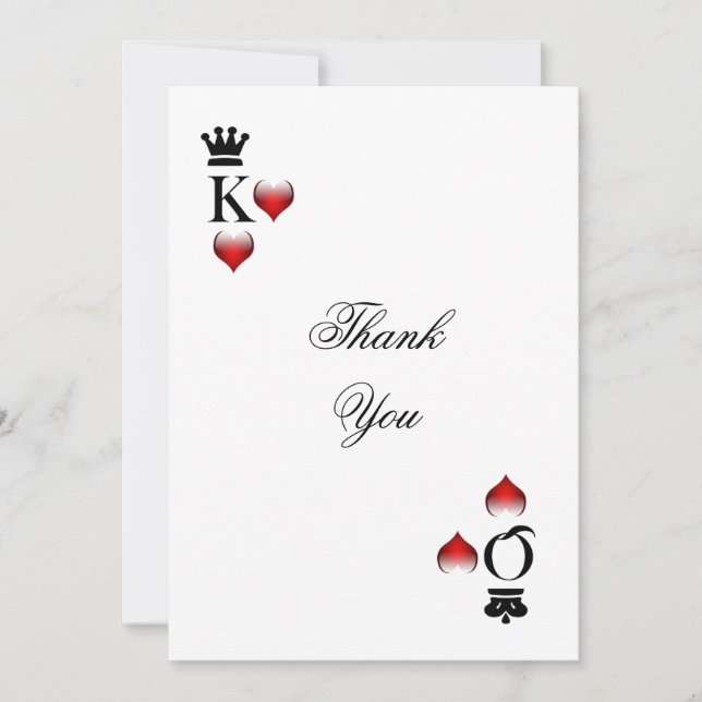 Tarjeta de agradecimiento de temas de Vegas (Anverso)