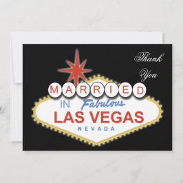 Tarjeta de agradecimiento de temas de Vegas