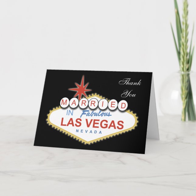 Tarjeta de agradecimiento de temas de Vegas (Anverso)