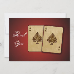 Tarjeta de agradecimiento de temas de Vegas