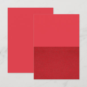 Tarjeta de agradecimiento de textura dividida roja
