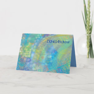 Tarjeta de agradecimiento de TEXTURED STARS Bar Ba