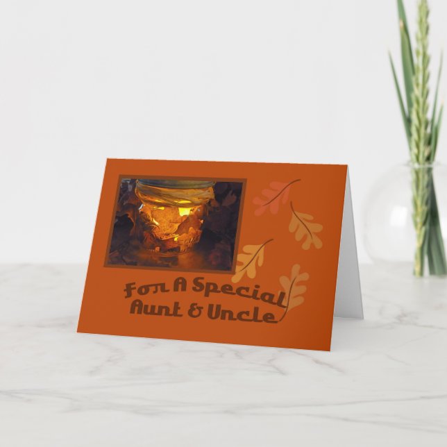 Tarjeta de agradecimiento de tía y tío (Anverso)