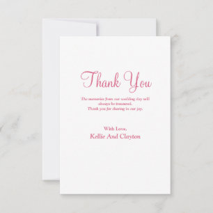 Tarjeta de agradecimiento de tipo moderno simple